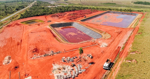 Esta&ccedil;&atilde;o de Tratamento de Esgoto em Ivinhema. Obra em constru&ccedil;&atilde;o &agrave;s margens da MS-141 - Foto: Divulga&ccedil;&atilde;o